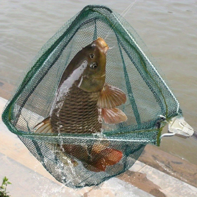 Ultra-Light Foldable Fishing Net with Telescopic Handle-3