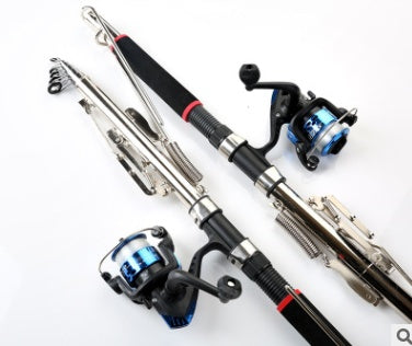 Wholesale sea pole automatic fishing rod spring super hard long shot throwing rod set fishing gear cross-border supply