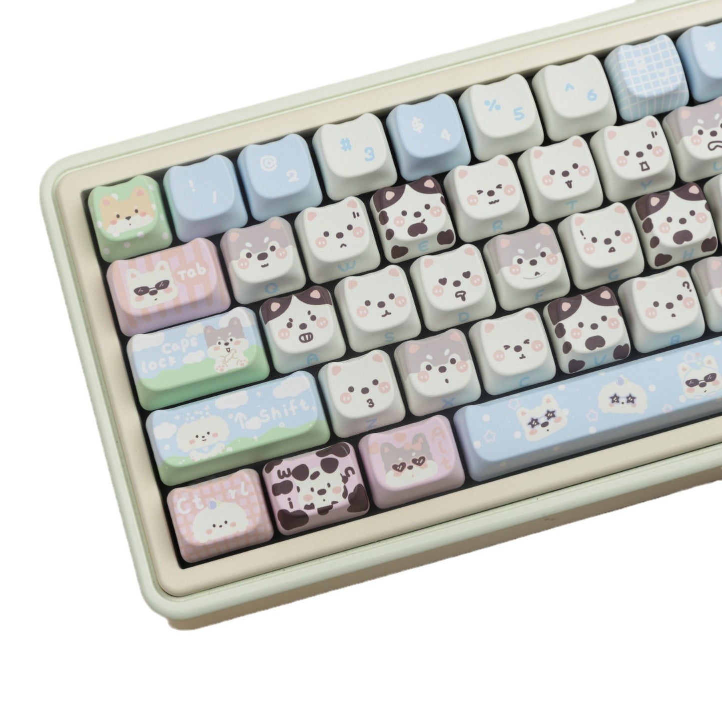 Cat Highly Cute Puppy Full Set PBT Sublimation Key Cap