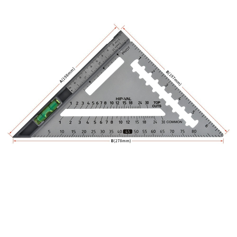 Household Detachable Woodworking Aluminum Alloy Triangle Board