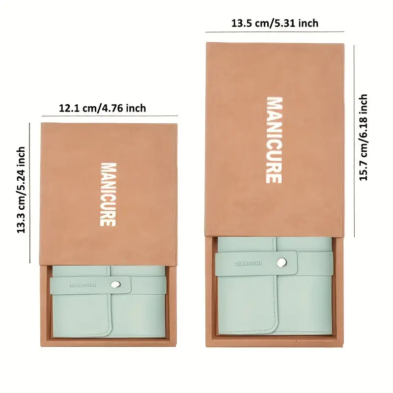 12/16 Pcs Manicure Pedicure Facial Set With Leather Case-2