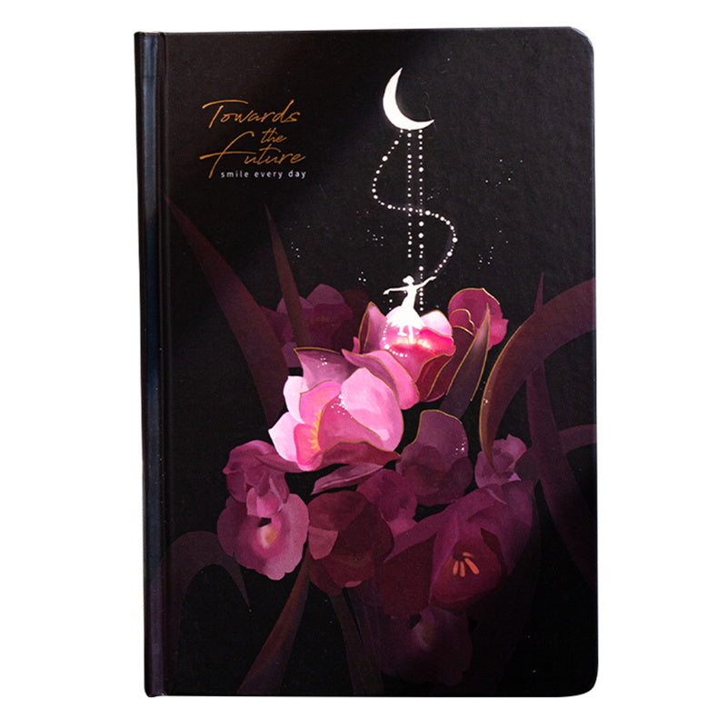 Color Illustration Inside P Age Notebook Luminous Cover Diary Book Journal A5 Scrapbook Cute Student Gift