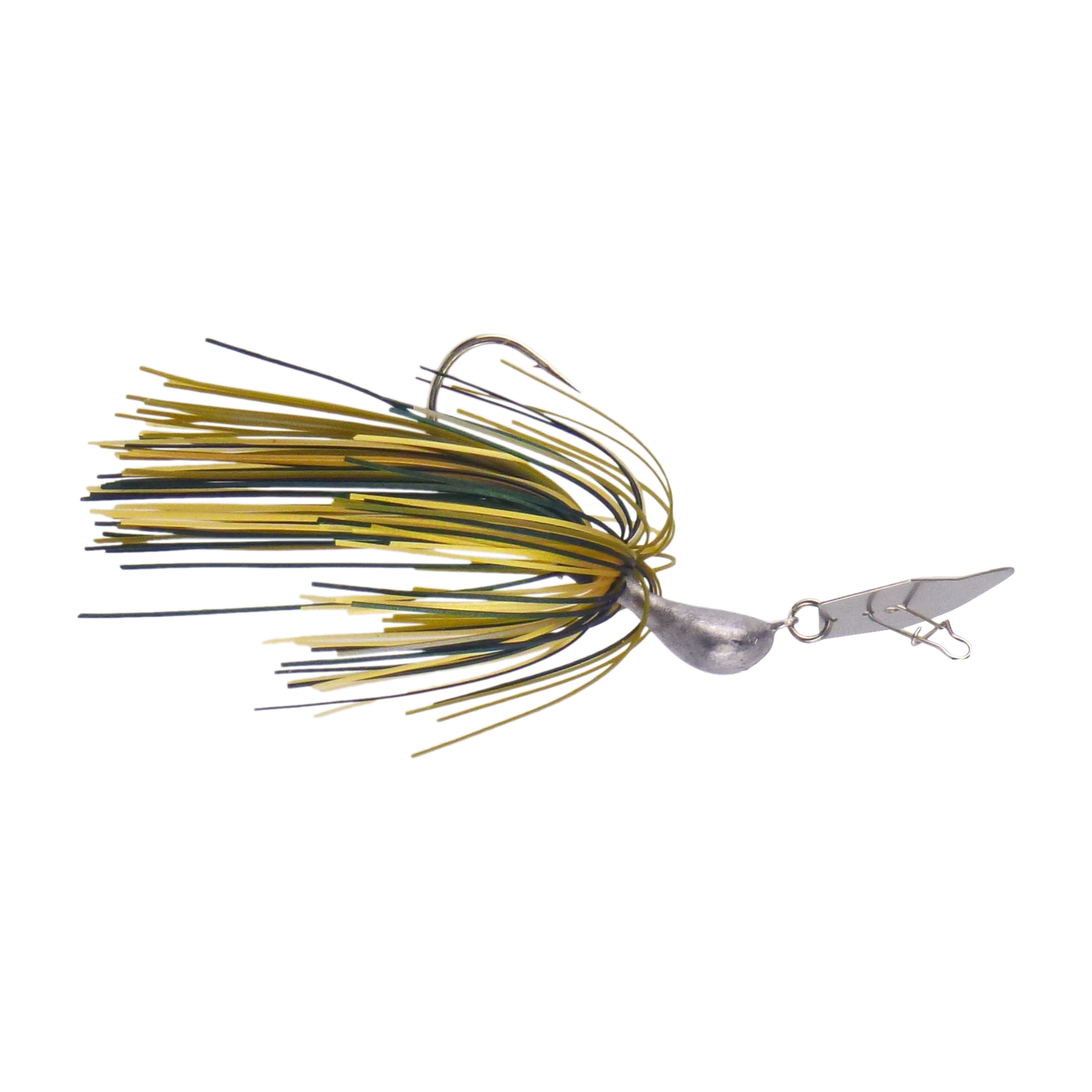Dekoi 7gm Bladed Swim Jig, Chatterbait, Camo Green, 2 pack-0