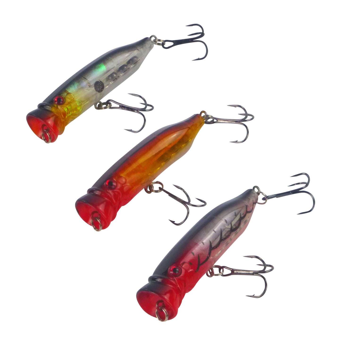 Toppu Mizzu P72 Popper, Bleeding Mullet, 72mm-1
