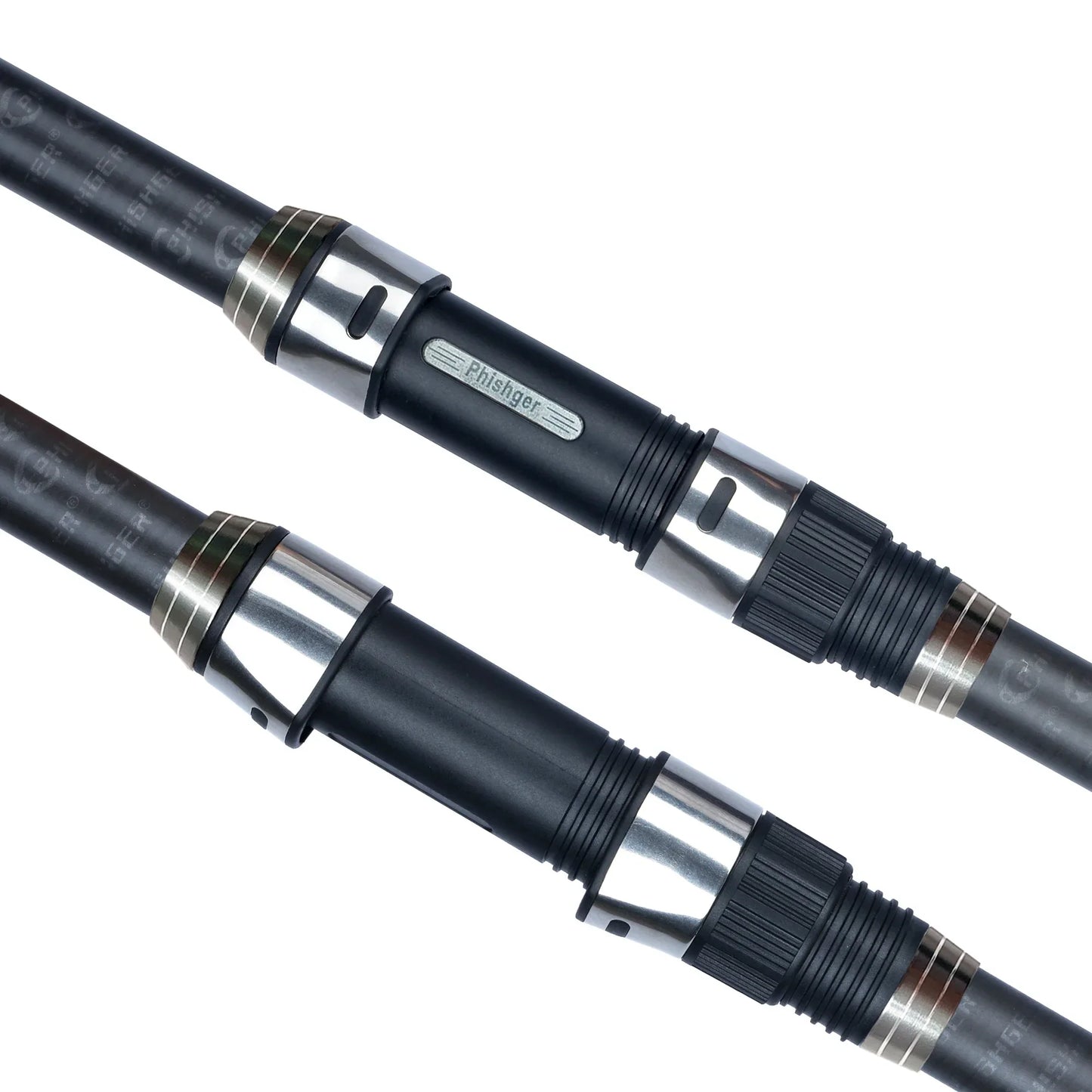 5.3m Telescopic Surf Spinning Rod 30T Carbon Fiber Black-2