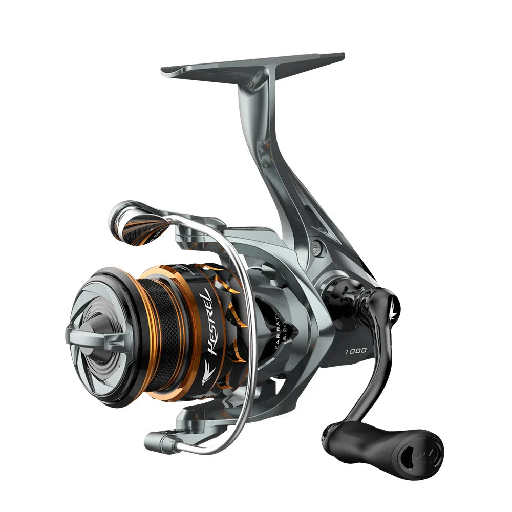 Spinning Fishing Reel 1000 Series Pre-Loading Reel Silver-1