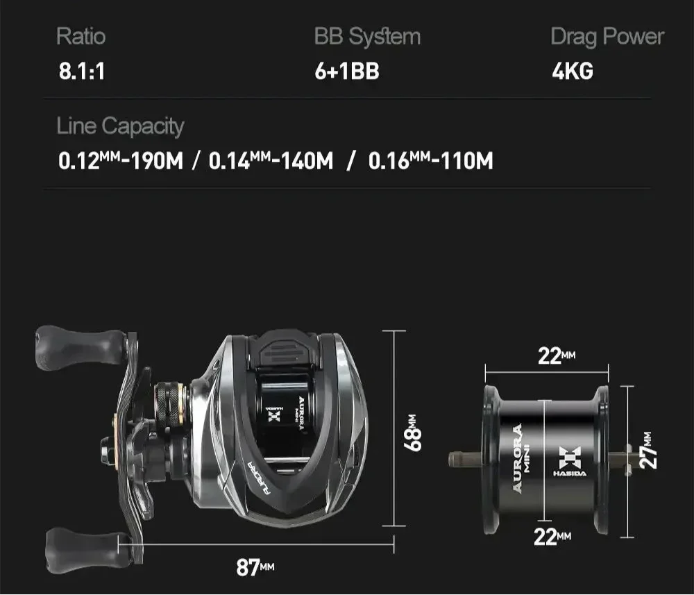 Bait Finesse Reel 3D Magnetic Braking Right Hand Black-1