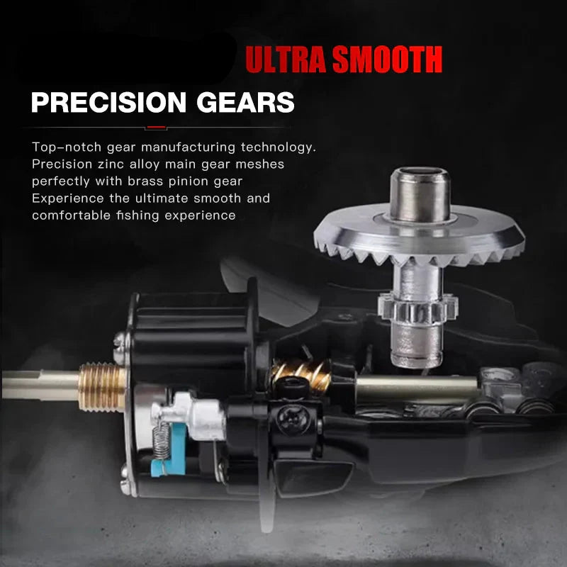 Ultralight Carbon Fiber Spinning Reel 9kg Max Drag Black-4
