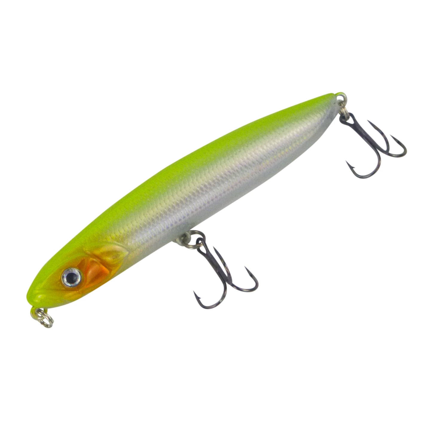 Toppu Mizzu Stickbait, 95mm, Chartreuse Silver-0