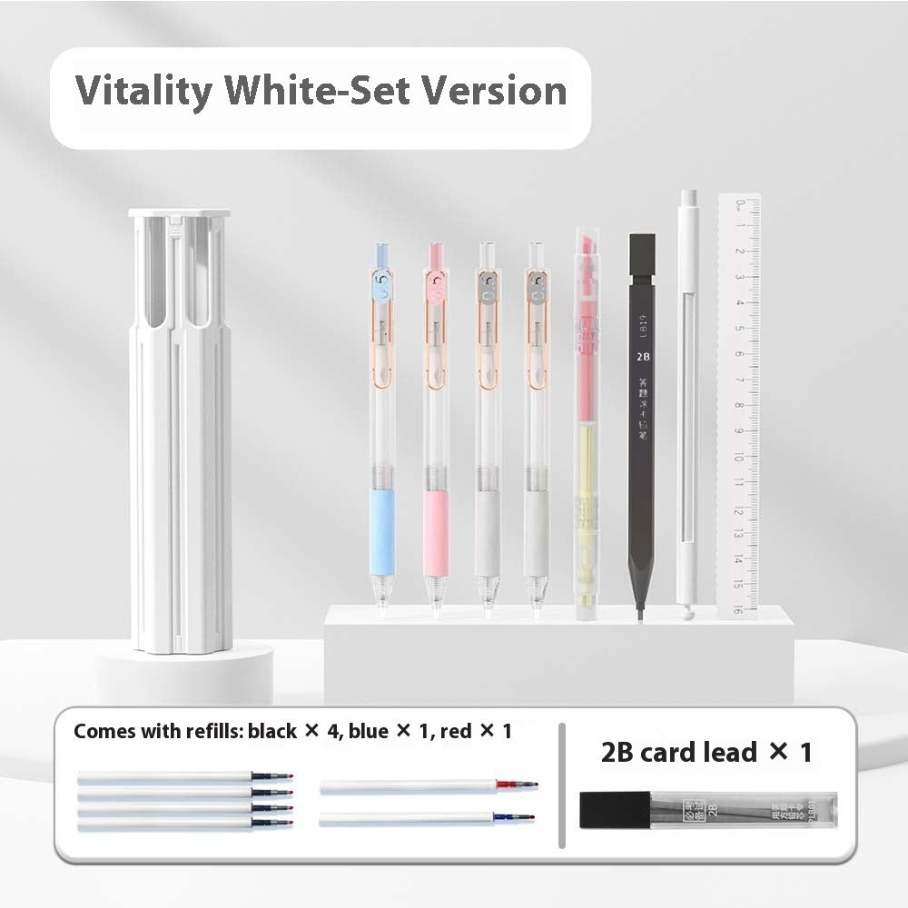 Pressing Pen Suitable For Portable Six Pens Pencil Box Kit