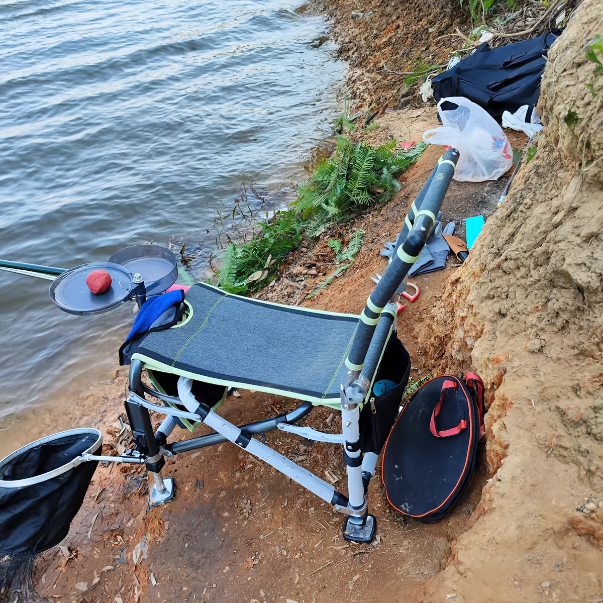 Fishing Chair Adjustable Legs Backrest Foldable Design-2