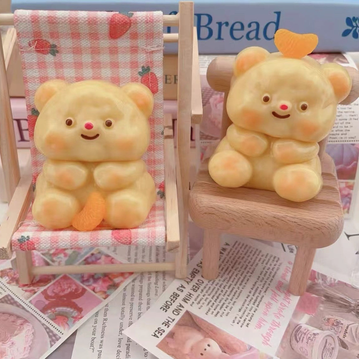 Dopamine Rainbow Kitten Cheese Squeezing Toy Silicone Slow Rebound Decompression