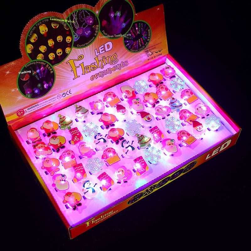 Luminous Ring Children's Small Toys Square Toy Night Market