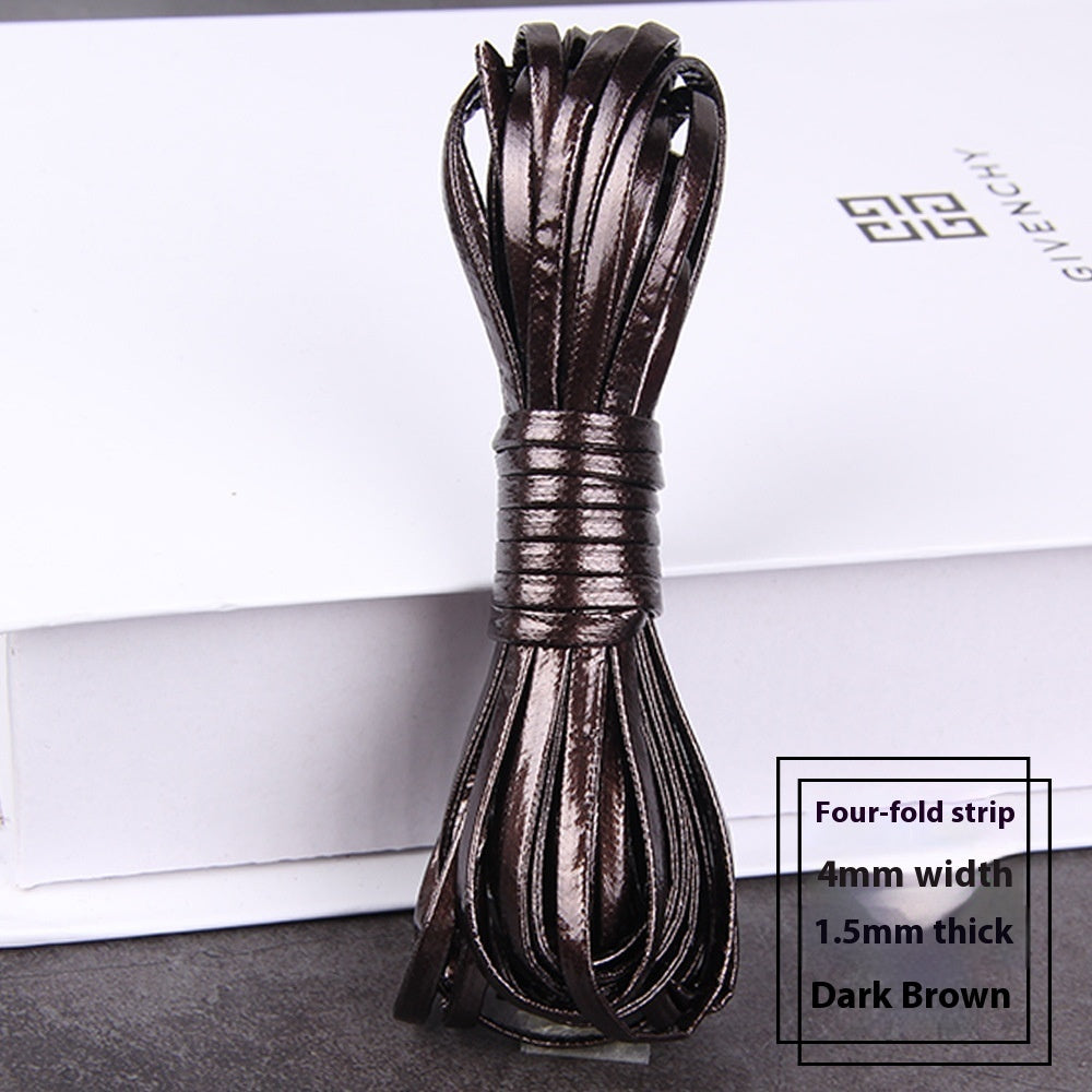 PU Four-layer Layering Soft Leather Woven Leather String