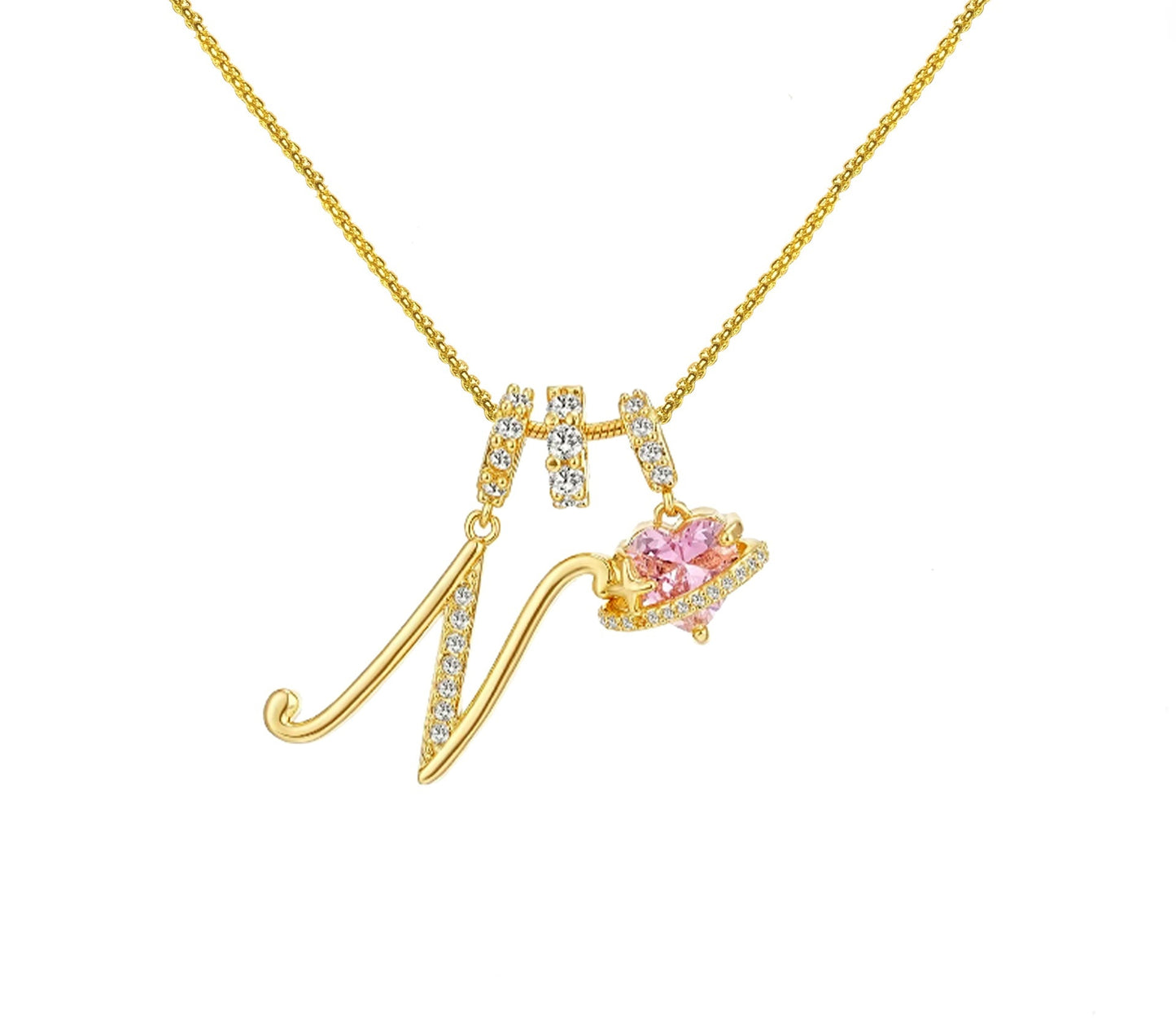 Dopamine 26 English Letter Necklace Copper