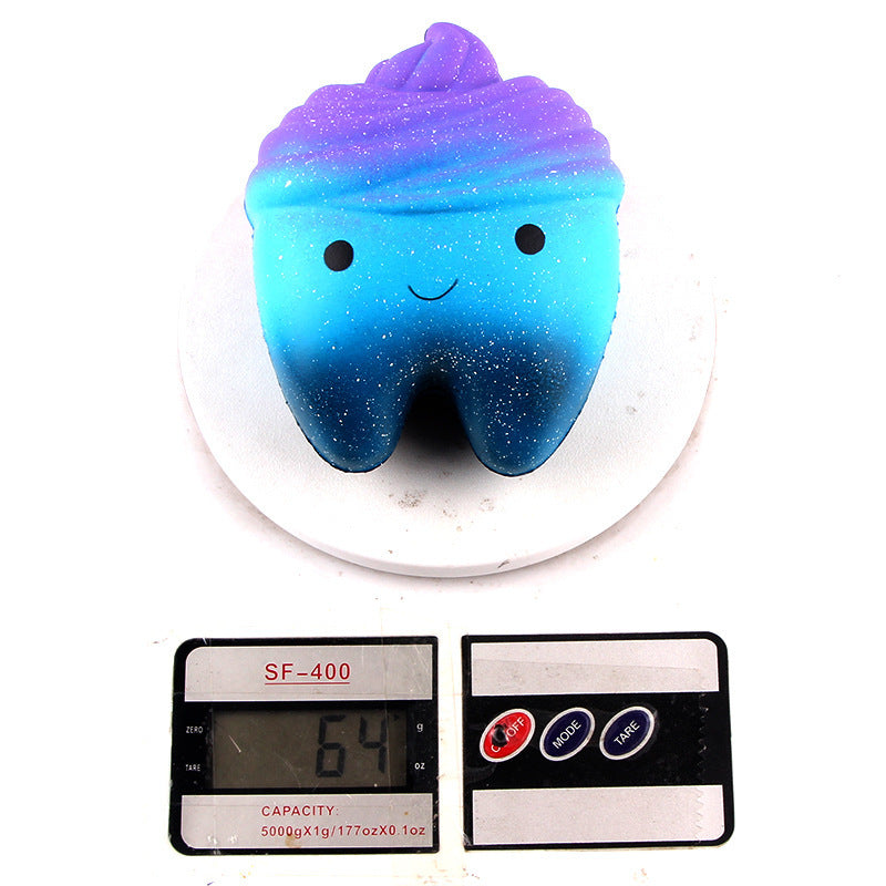 Slow Rebound Scented Toy Cute Starry Sky Teeth Kids Stress Relief Toys