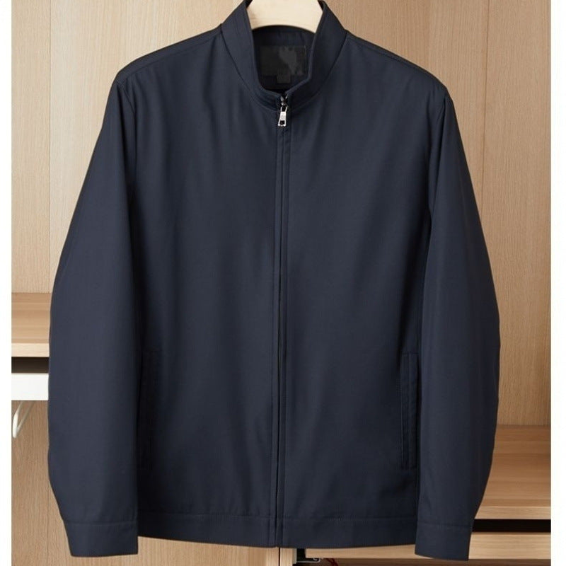 Middle-aged And Elderly New Loose Lapel Zipper Jacket