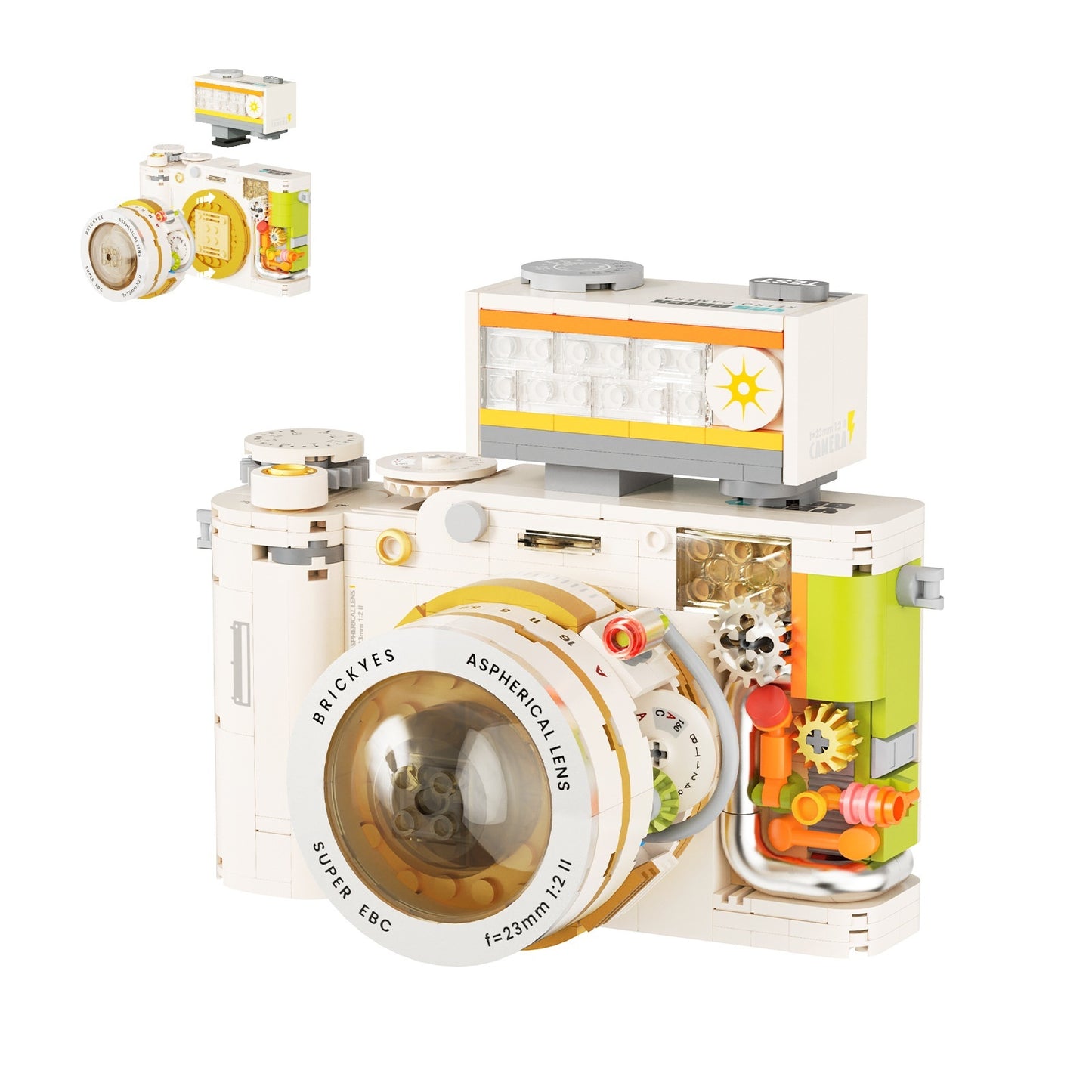 Building Blocks Mechanical Universe Retro Camera Assembled Handmade Toy Model Ornaments