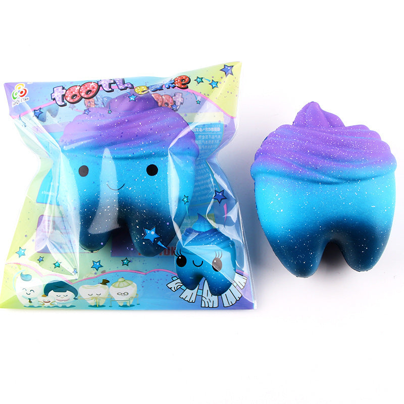 Slow Rebound Scented Toy Cute Starry Sky Teeth Kids Stress Relief Toys