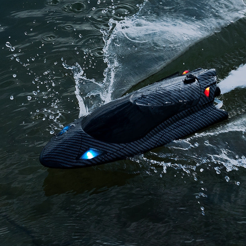 Remote-control Ship Rowing High Speed Boat Racing Water Toy Water-cooled Turbojet Ship Model