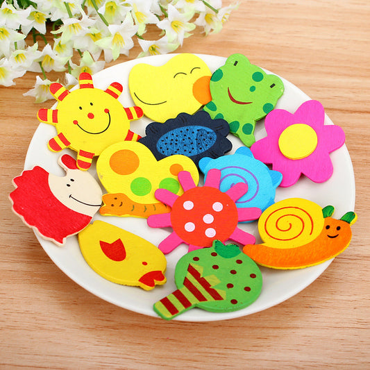 Small Animal Wooden Refrigerator Magnet