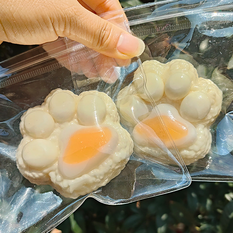 Dopamine Rainbow Kitten Cheese Squeezing Toy Silicone Slow Rebound Decompression