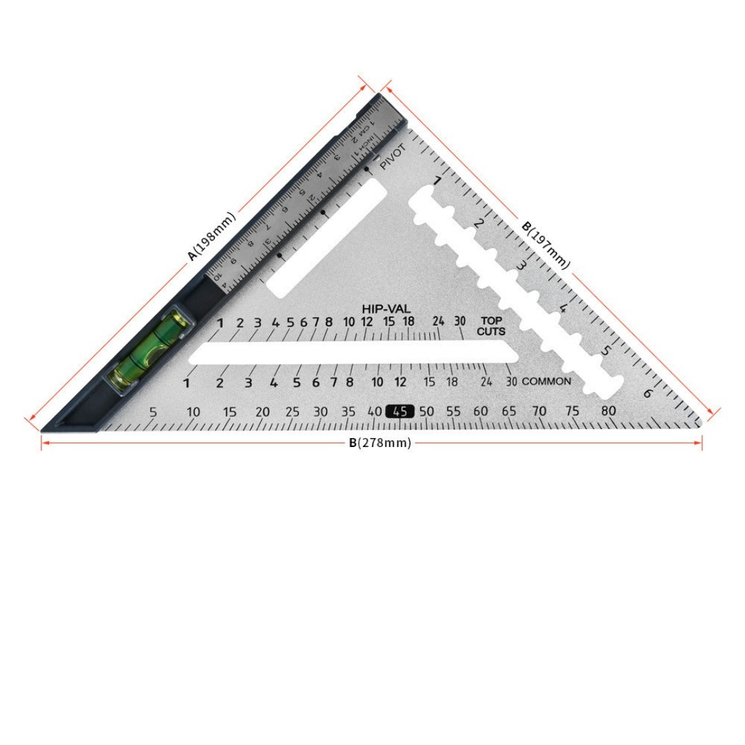 Household Detachable Woodworking Aluminum Alloy Triangle Board