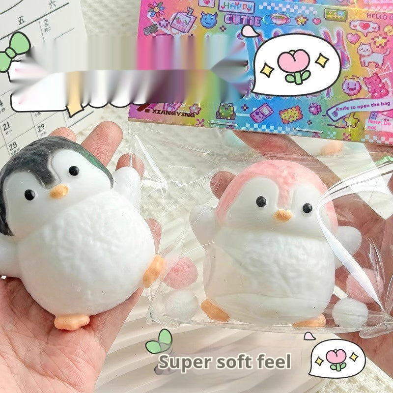 Dopamine Rainbow Kitten Cheese Squeezing Toy Silicone Slow Rebound Decompression