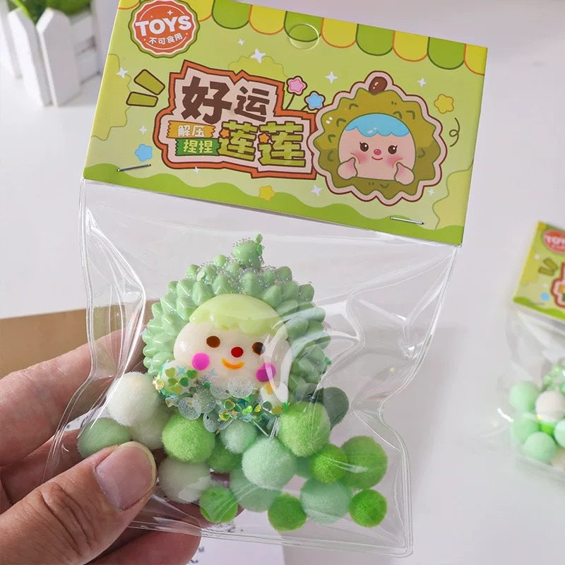 Dopamine Rainbow Kitten Cheese Squeezing Toy Silicone Slow Rebound Decompression