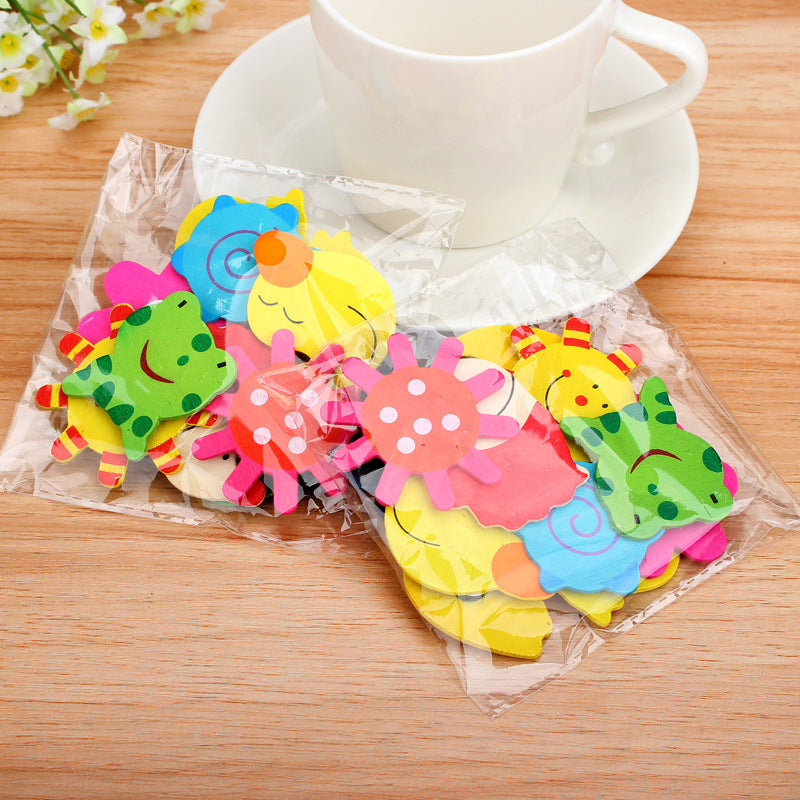 Small Animal Wooden Refrigerator Magnet