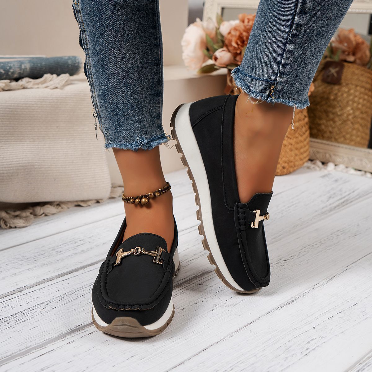 Women's Non-slip Soft Bottom Loafers Casual Pumps
