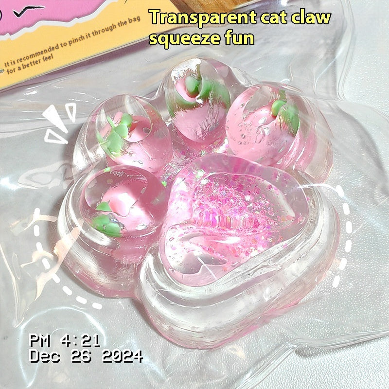 Dopamine Rainbow Kitten Cheese Squeezing Toy Silicone Slow Rebound Decompression