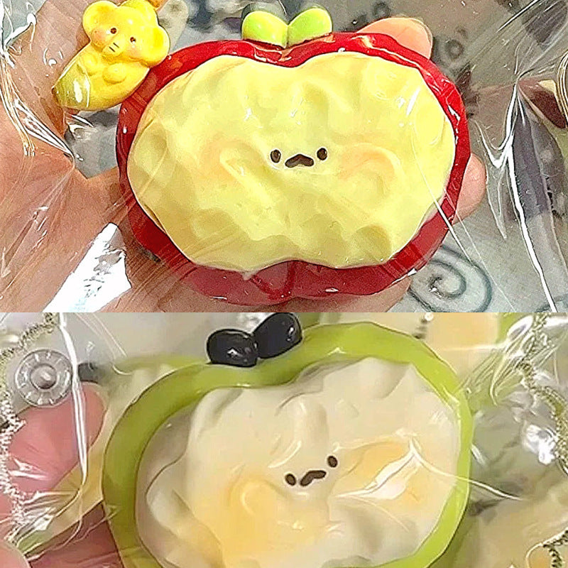 Dopamine Rainbow Kitten Cheese Squeezing Toy Silicone Slow Rebound Decompression