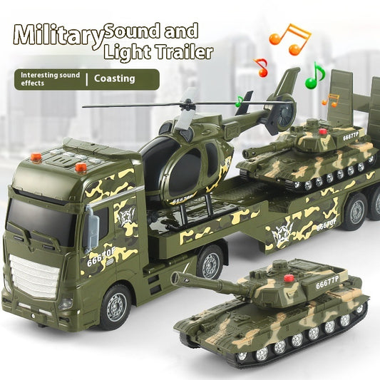 Oversized Military Vehicle Children's Toy Vehicle Tank Transport Vehicle Engineering Vehicle