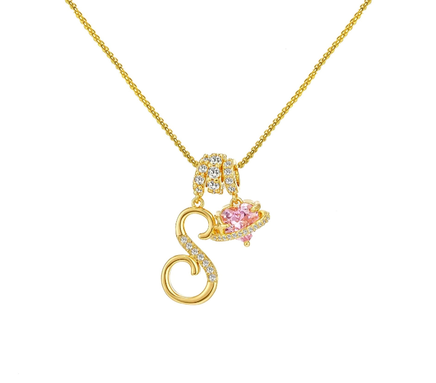 Dopamine 26 English Letter Necklace Copper