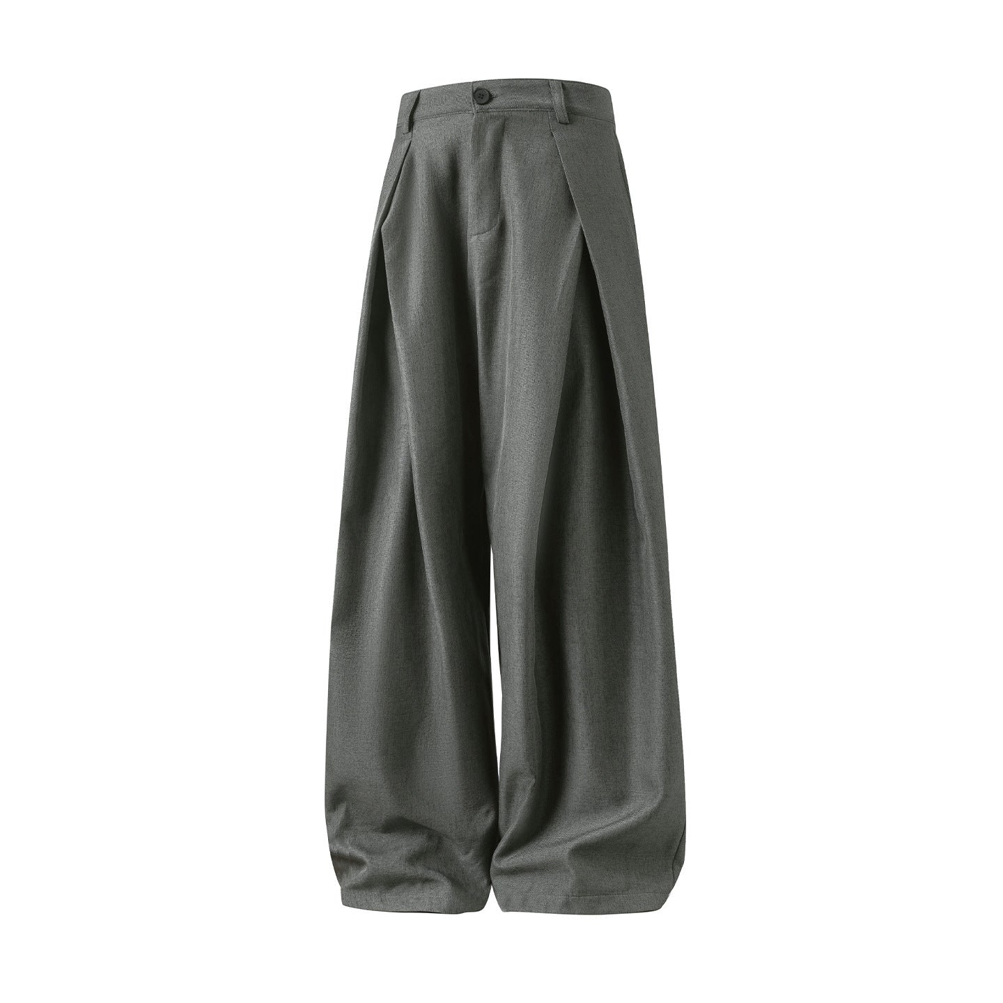 Cross Pleated Design Draping Casual Suit Pants