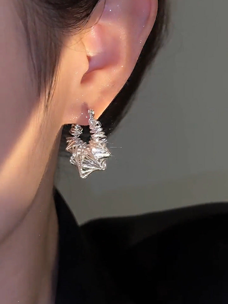 Personalized Cold Style Unique Winding Metal Circle Ear Clip