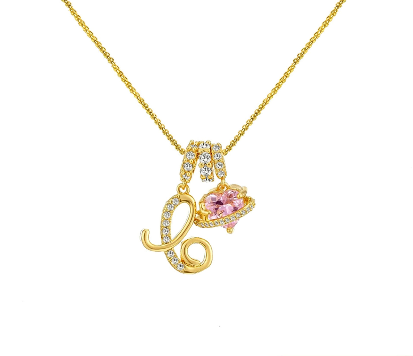 Dopamine 26 English Letter Necklace Copper