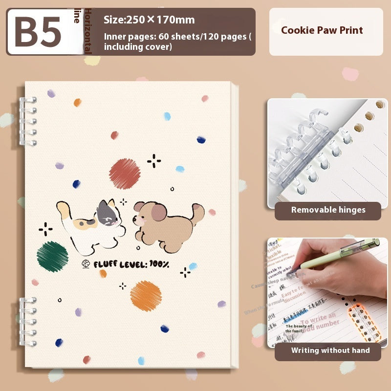 A5 Thickened Loose-leaf Notebook Detachable Coil Cute Book Student Only
