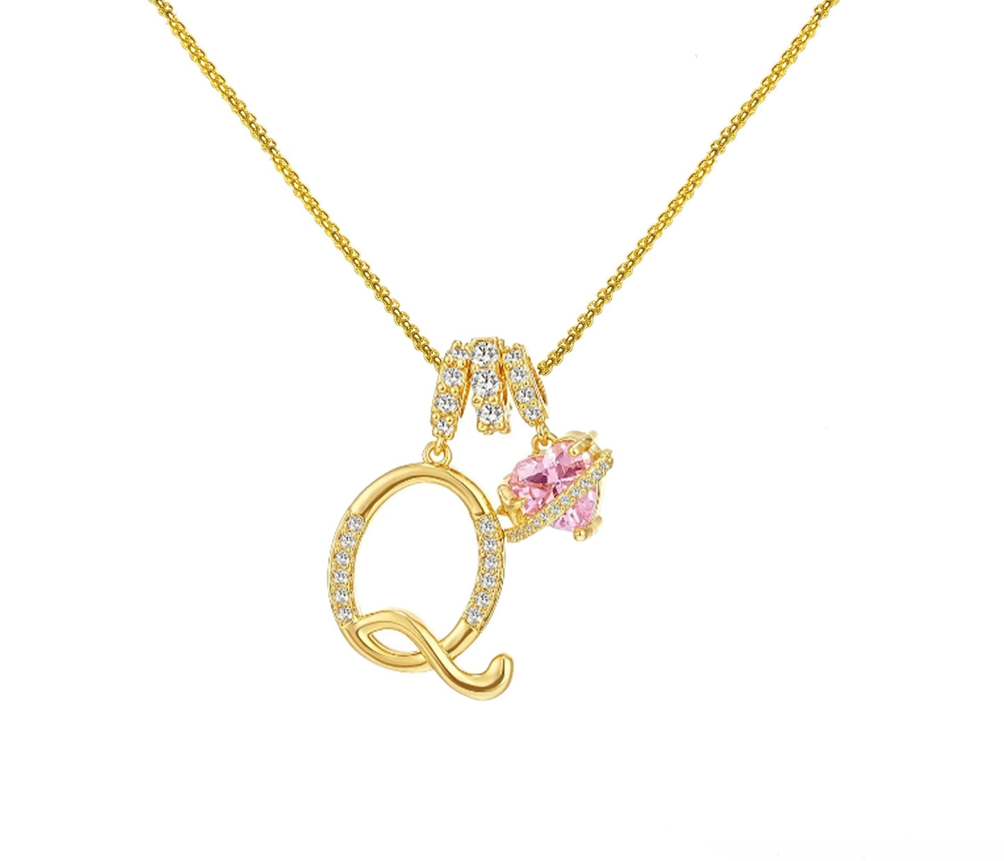 Dopamine 26 English Letter Necklace Copper