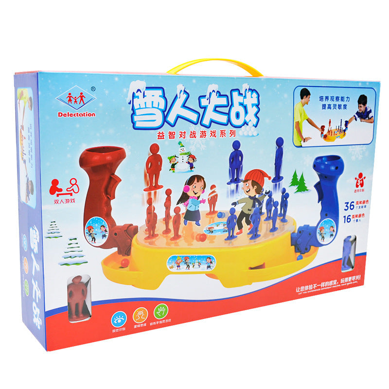 Parent-child interactive snowman toy