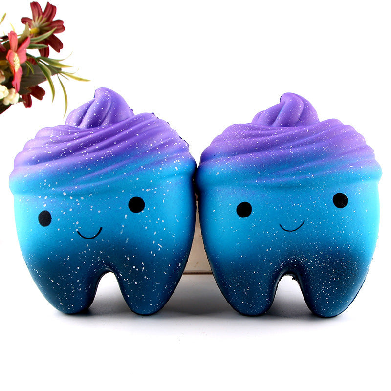 Slow Rebound Scented Toy Cute Starry Sky Teeth Kids Stress Relief Toys