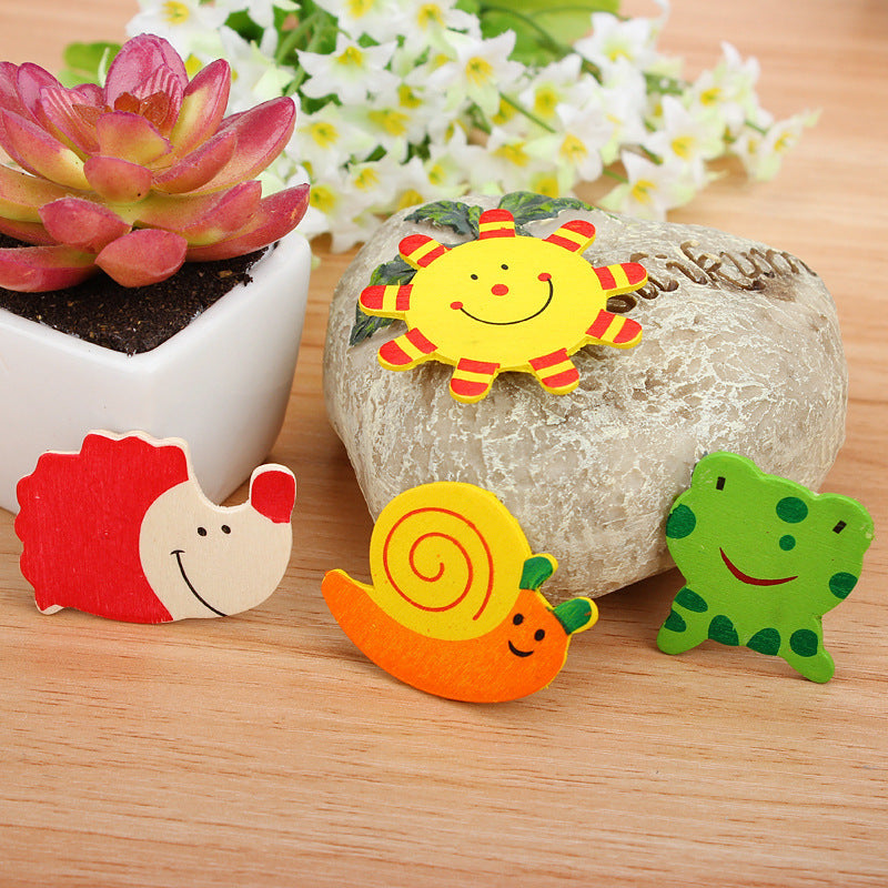 Small Animal Wooden Refrigerator Magnet