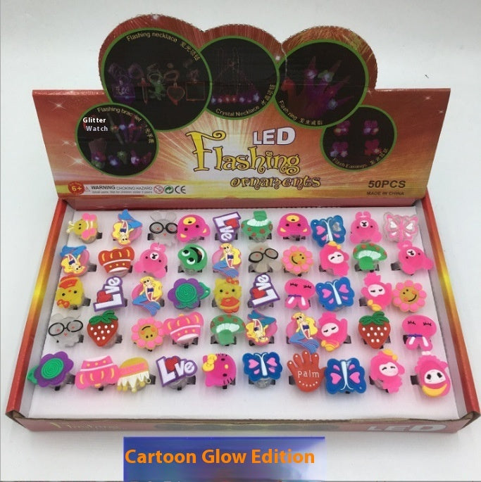 Luminous Ring Children's Small Toys Square Toy Night Market