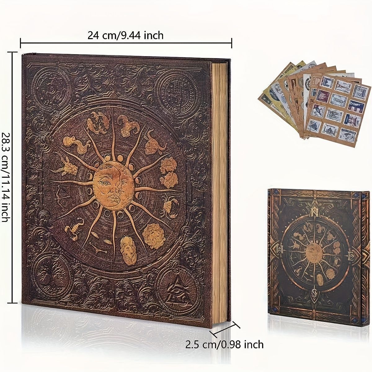 132 P Age Photo Album Our Adventure Book DIY Handmade Scrapbook Retro Album Anniversary Constellation Magic Travel Memory Gift