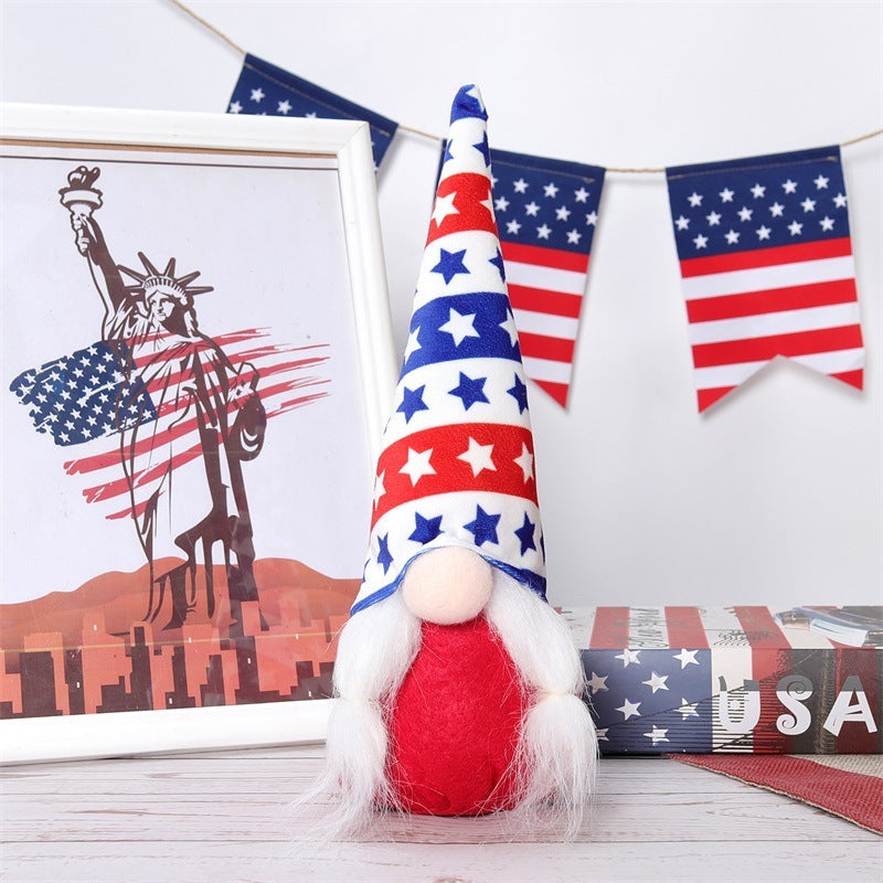Independence Day Faceless Doll American National Day Doll