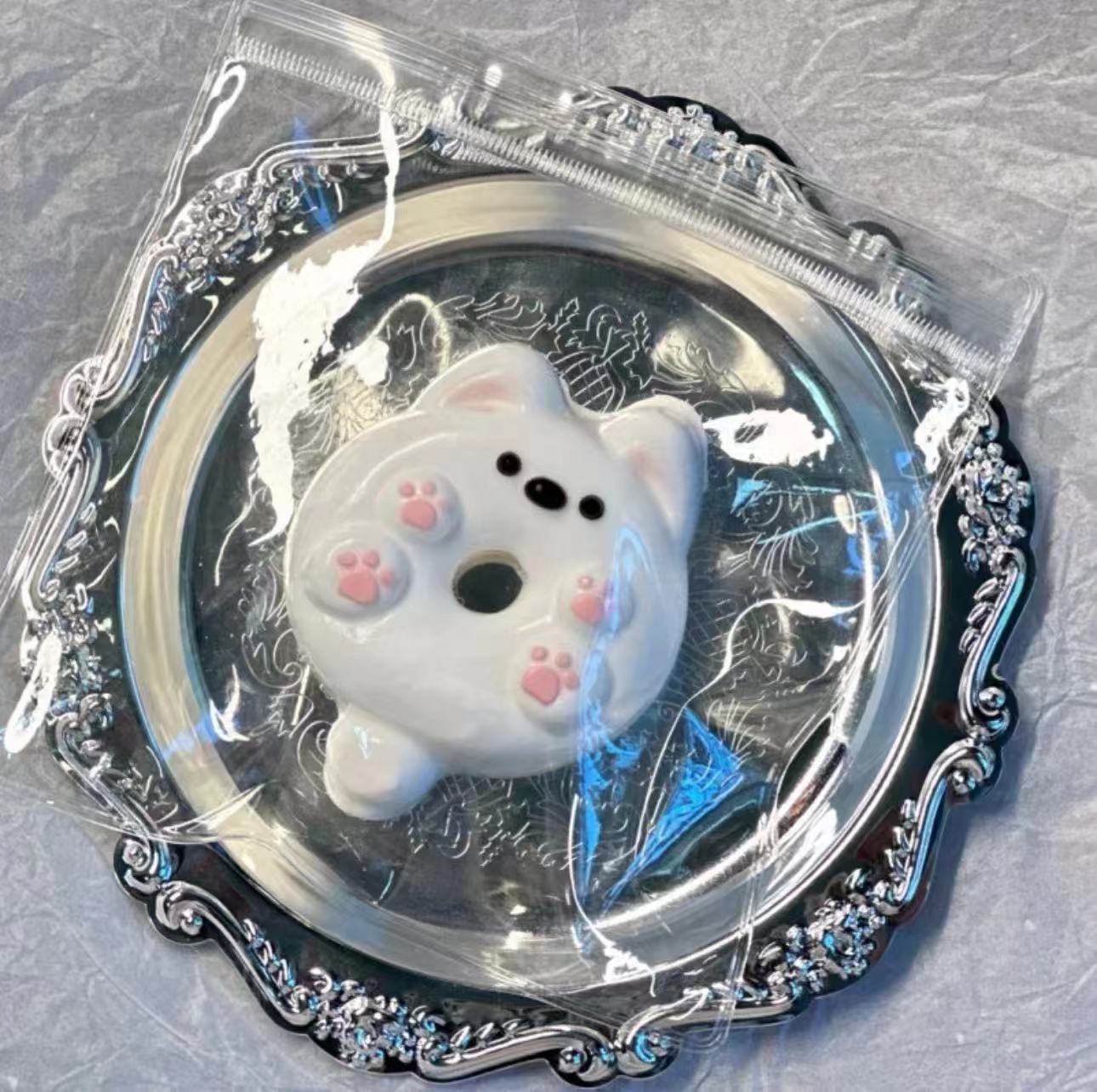 Dopamine Rainbow Kitten Cheese Squeezing Toy Silicone Slow Rebound Decompression