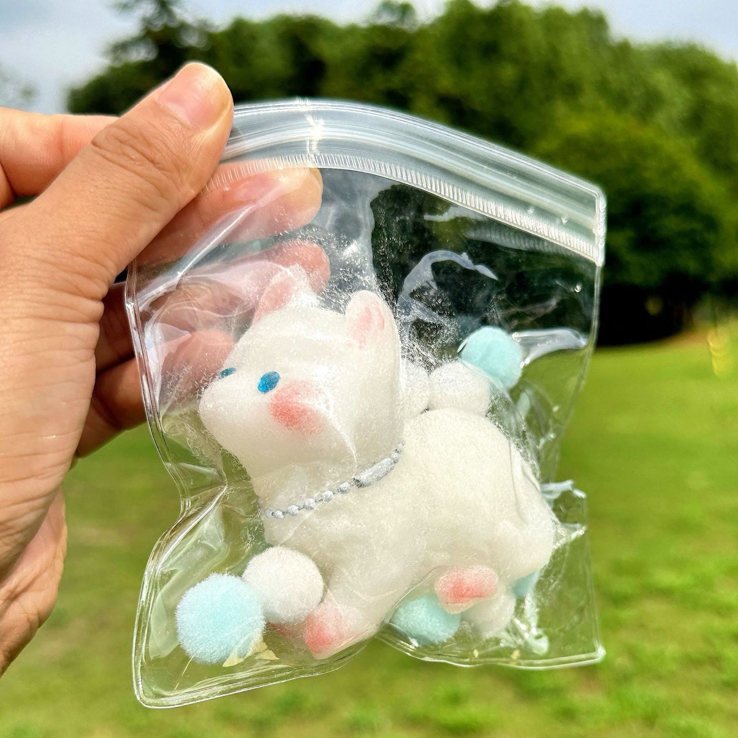 Dopamine Rainbow Kitten Cheese Squeezing Toy Silicone Slow Rebound Decompression