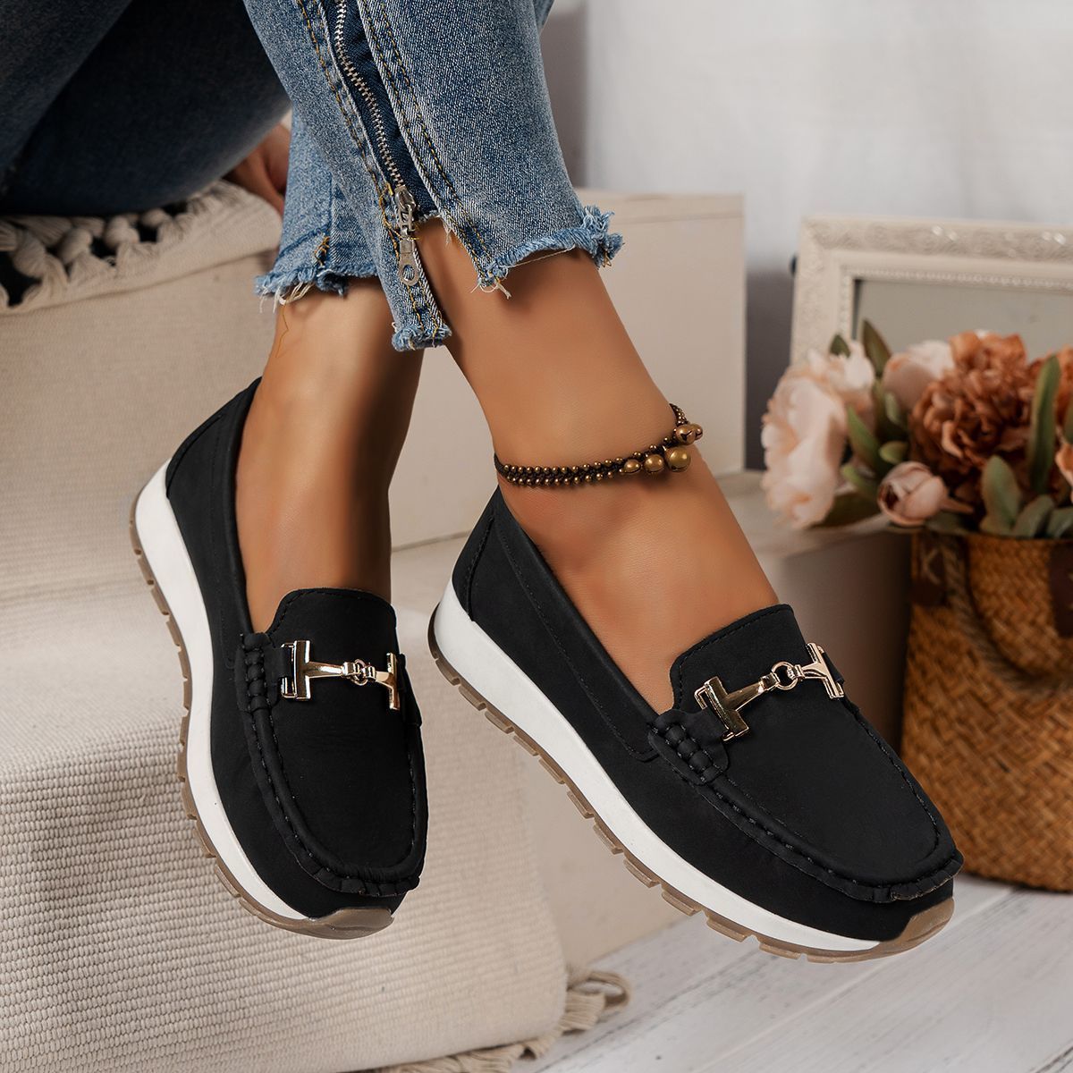 Women's Non-slip Soft Bottom Loafers Casual Pumps