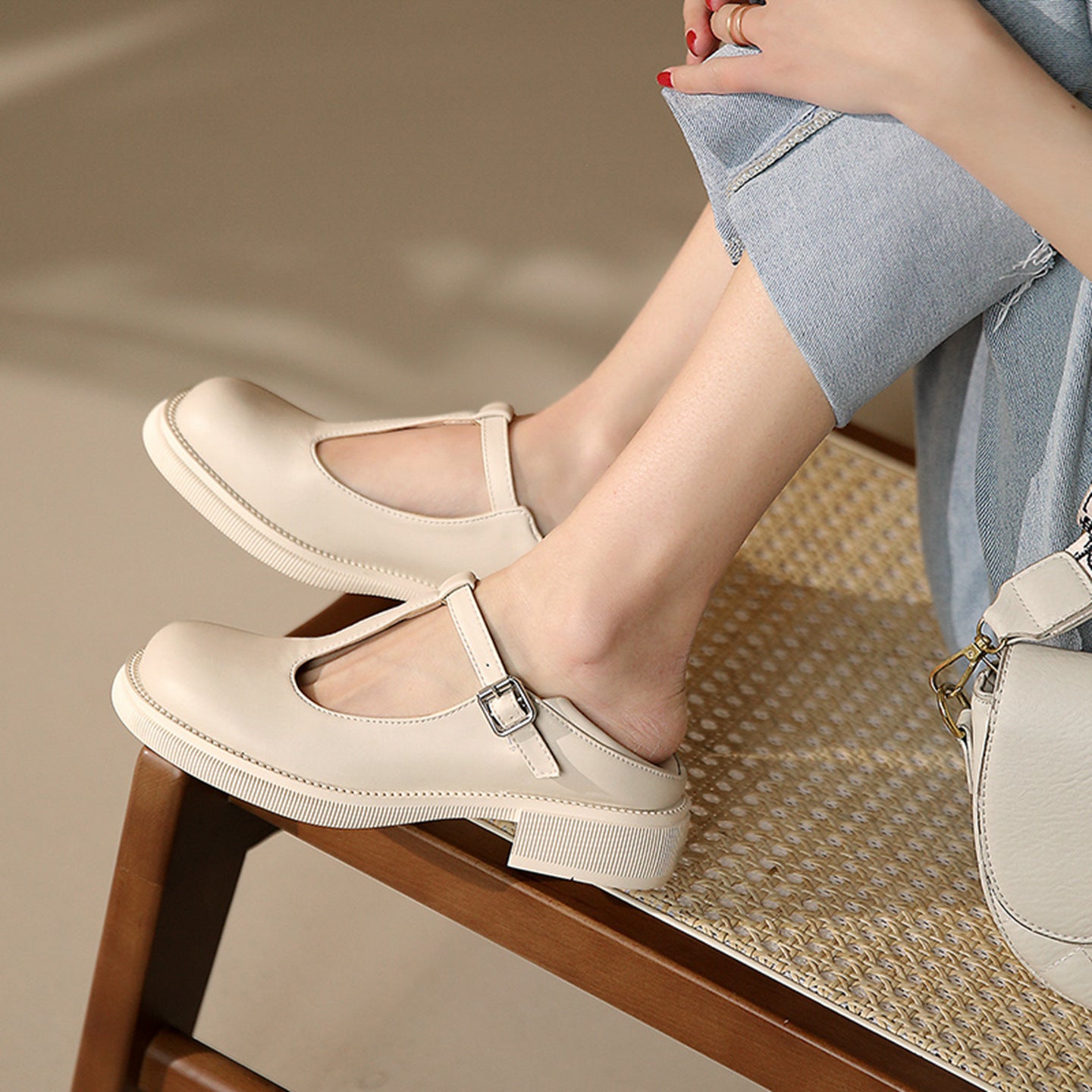 Mary Jane Women's Shoes Spring And Summer Shallow Mouth